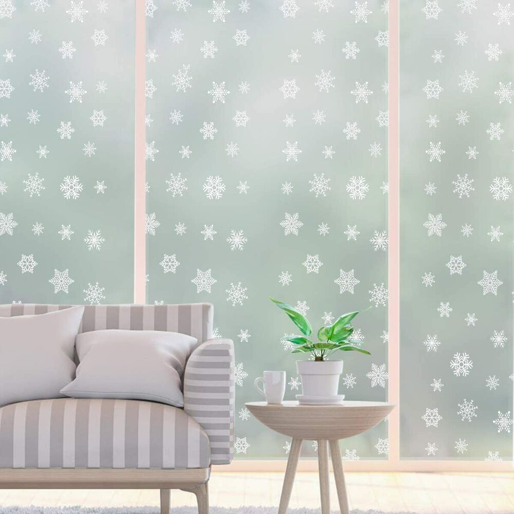 Window Film Snowflake Frosted Glass Film Self-Adhesive Opaque Privacy Protection